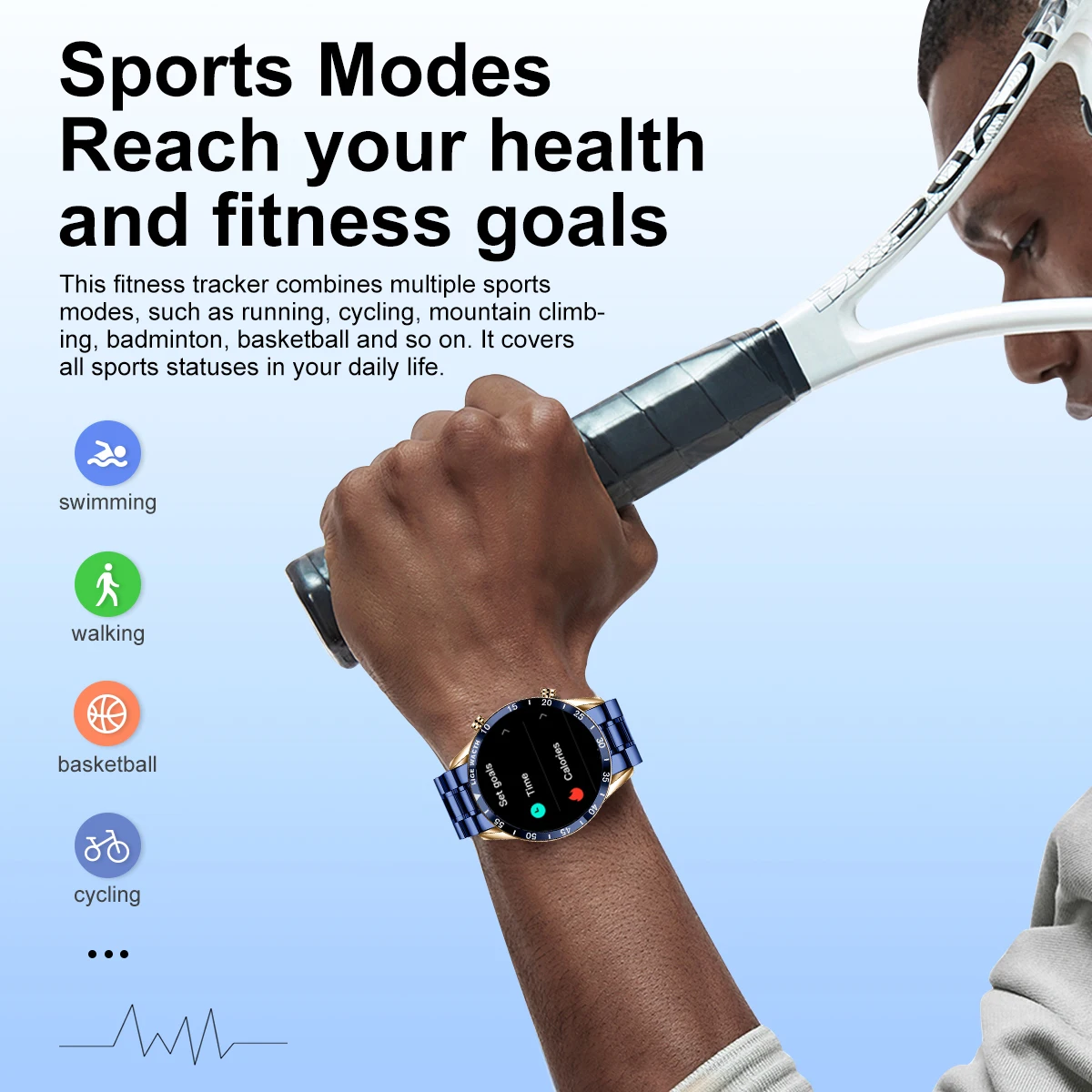 LIGE męski inteligentny zegarek luksusowy pełny okrąg dotykowy ekran połączenie Bluetooth stalowy pasek wodoodporny sportowy zegarek fitness dla androida IOS