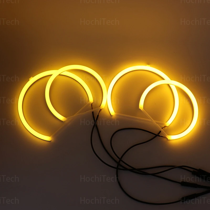 Switchback Cotton Light LED Angel Eye Dual White Amber for BMW X5 E53 Pre Facelift 2000 2001 2002 2003