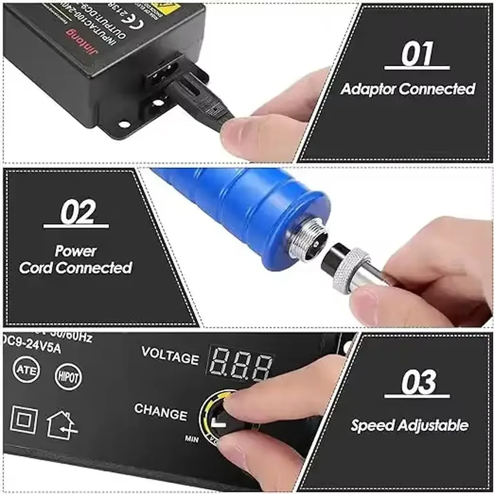 200W Electric Carpet Carving Scissors Machine 0-4000rpm Rug Tufting Trimmer Tool for Carpet Modeling & Custom Logo