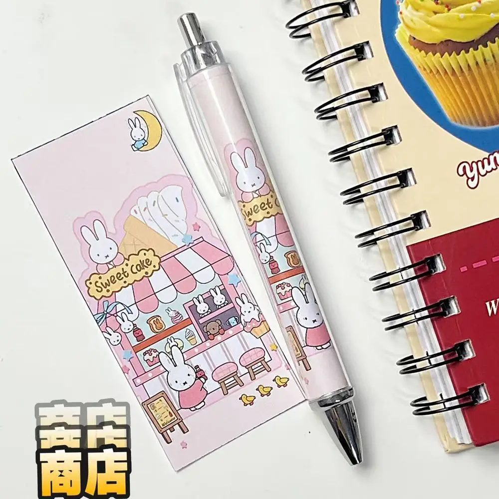 New Miffy Rabbit Press Gel Pen High Color Value Cute ins Wind 0.5mm Student Universal Brush Writing Smooth Durable Black Pen view 3