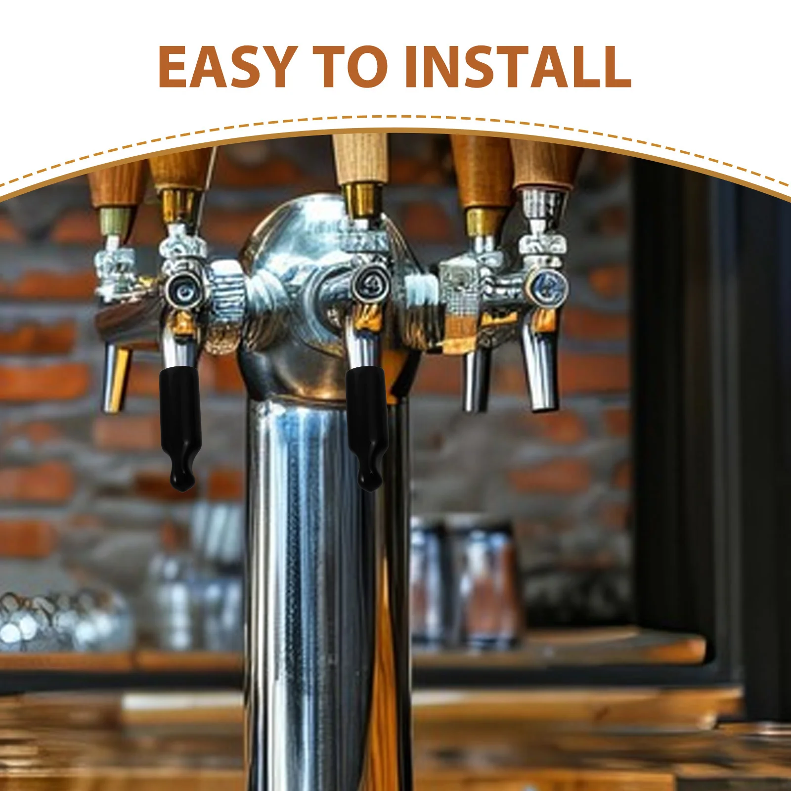 2Pcs Plastic Beer Tap Cover Reusable Anti-Splash Cap for Beer Faucet Protective Bar Accessory Long-Lasting Design