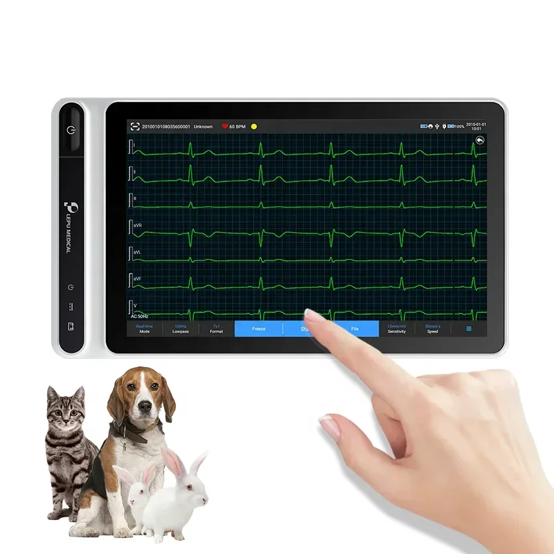 

Mobile Handheld Veterinary Heart Holter Echocardiography Canine Ecg Monitor Vet Machine Pet Echocardiogram For Dogs