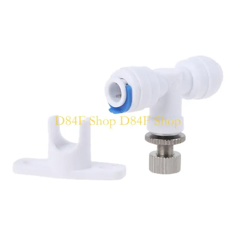 D84F Water Control Valv-e Reverse Osmosis 1/4 Hose RO Water Adjust Plastic