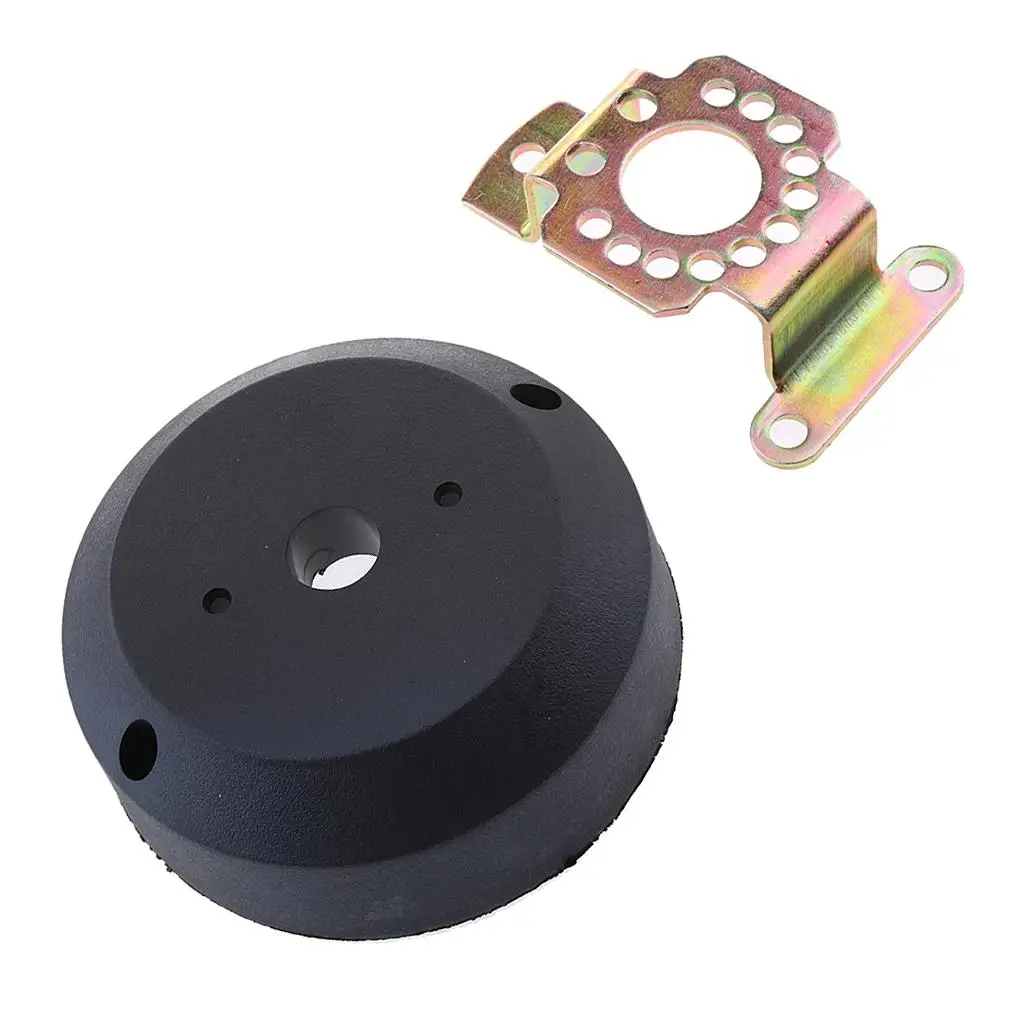 

Steering 90 Angled Bezel Kit Black Plastic Durable Helm Bezel for Boat Mechanical Steering System