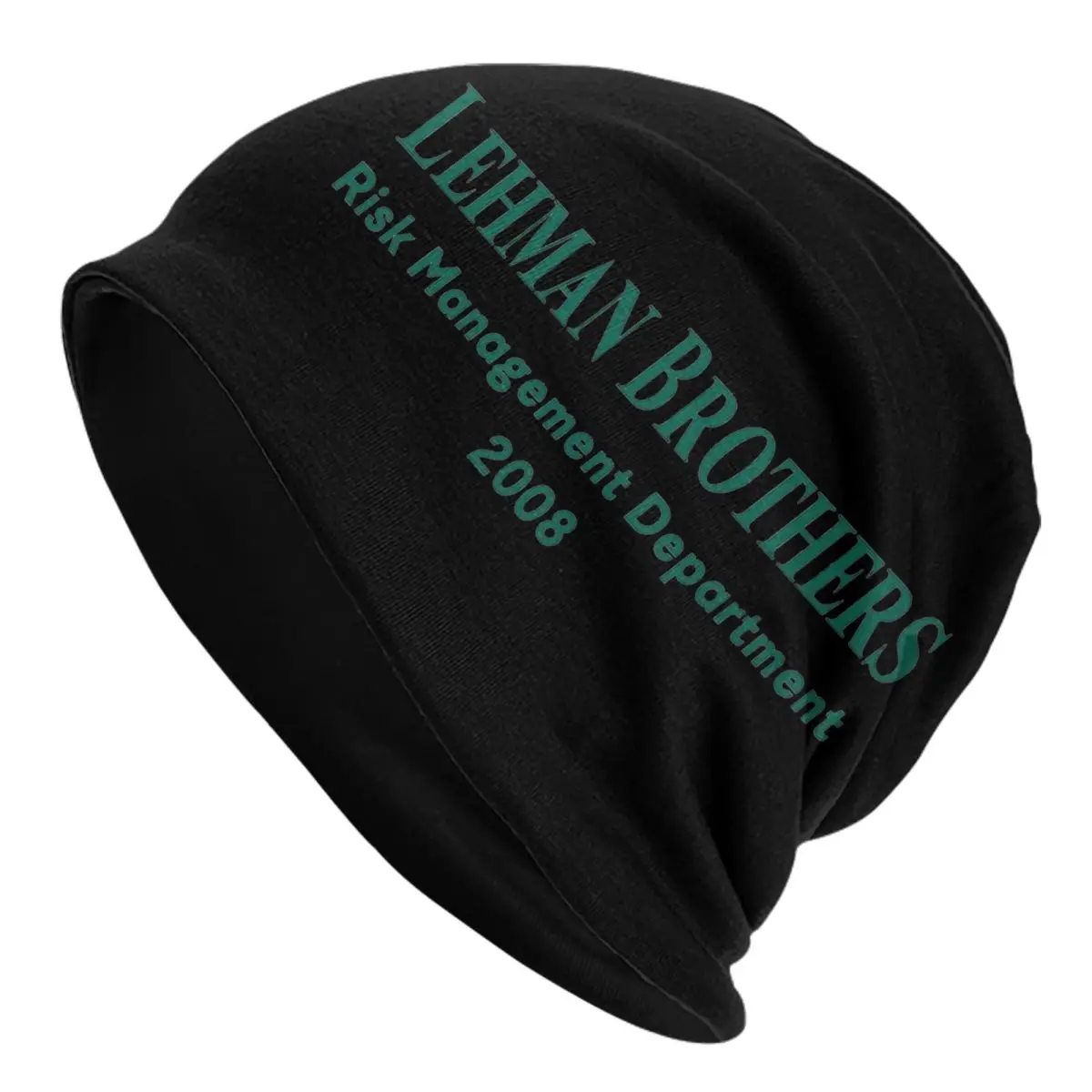 Lehman Brothers Risk Management Slouchy Knitting Beanie Hat for Women Men Winter Bonnet Hat Cozy Warm Beanies Skullies Cap