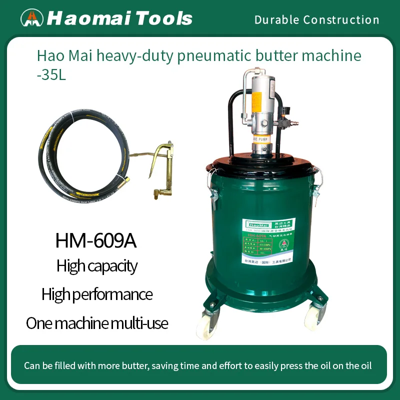 

Haomai 609A High-Pressure Grease Gun Air-Powered Lubricant Dispenser Tool for Maintenance And Automotive Use