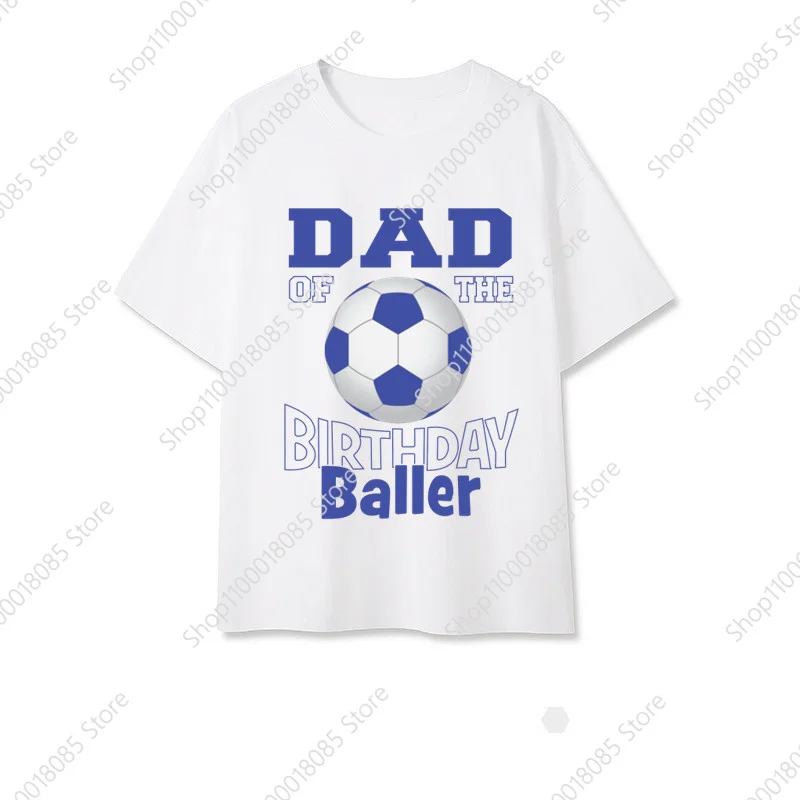 Family Matching Football Birthday Number 1-9 T-shirts Grandparents Mom Dad Bro Sis Top It Is My Birthday Soccer Print TShirt