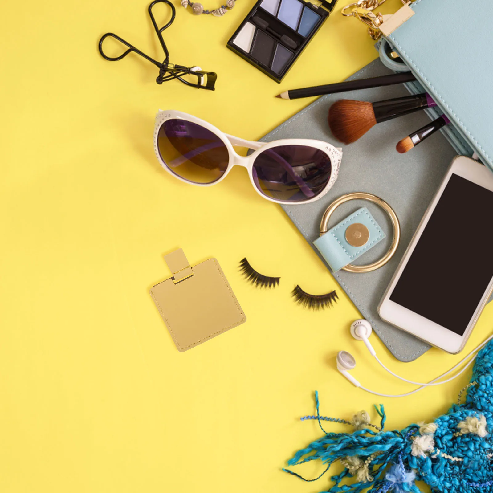 

5Pcs Compact Makeup Mirror Portable Small Mirrors Handbag Travel Pocket Mini Personal Makeup Tools Mirror