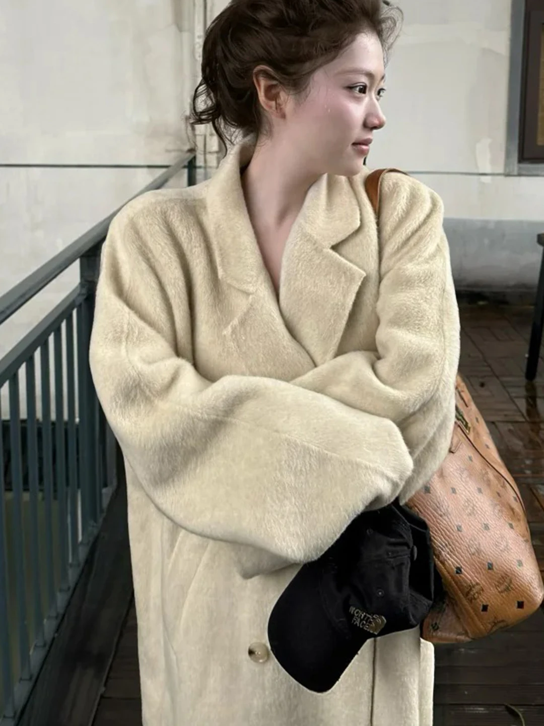 

Oaeal Double-Sided Camere Coat Korean Sle Hepburn Wind Woolen Jaet Slimming Small Size Autumn Winter New Arrival