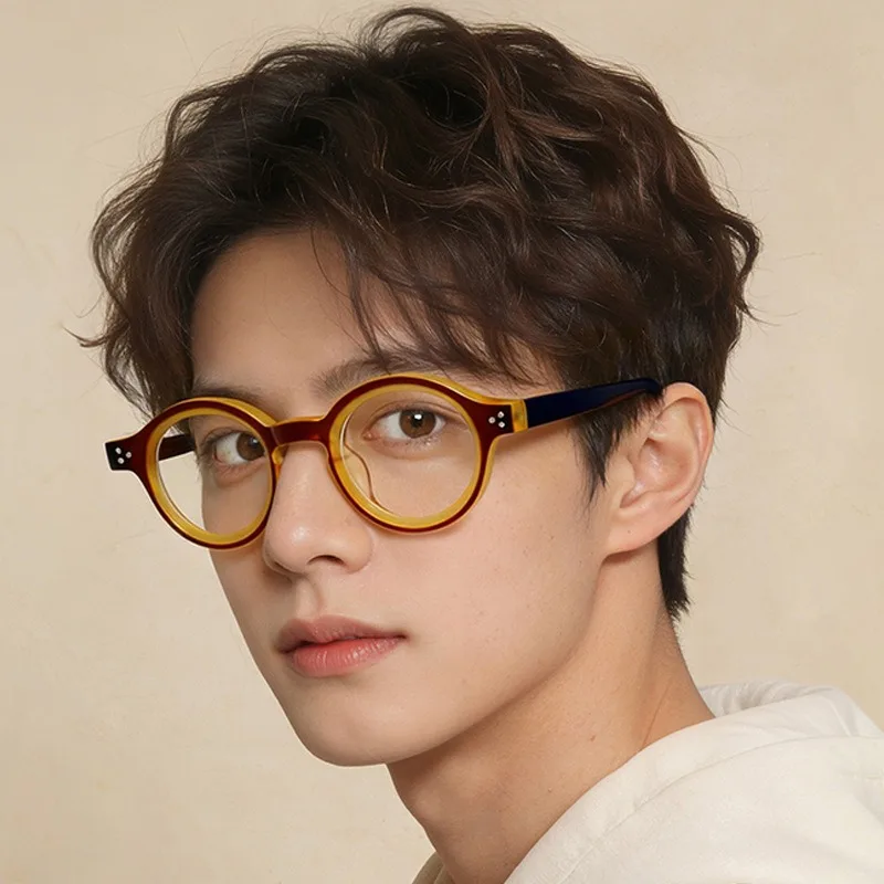 

Korean Style Trendy Retro Glasses Frame Versatile Anti-Blue Light Glasses for Men and Women