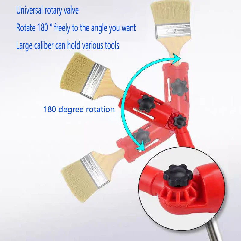 Paint Brush Extender Paint Roller Telescopic Rod Paint Handle Extension Pole Clamping Tool  Tools For Painting The Ceiling