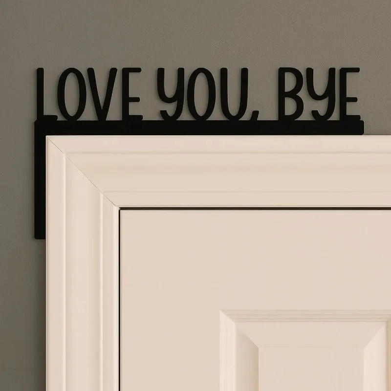 CIFBUY Metal Wall Art Farewell Sculpture Rustproof Waterproof Hanging Ornament For Home Corner Door 12x18in Yard Decor