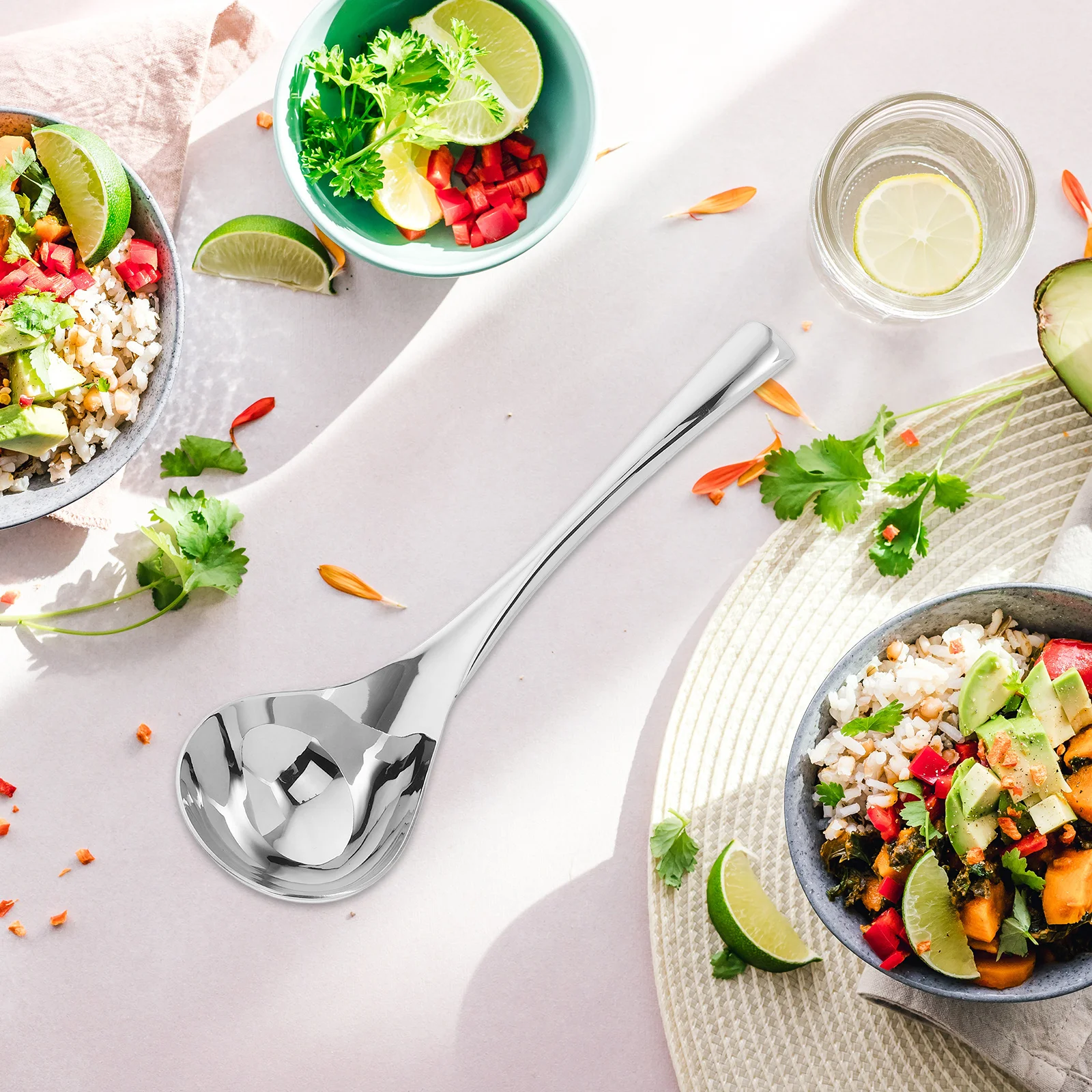 

Половник из нержавеющей стали, зеркальная полированная ложка для соуса, маленькая кухонная утварь для соуса, суп, сервировка ресторана, половник для супа, ложки