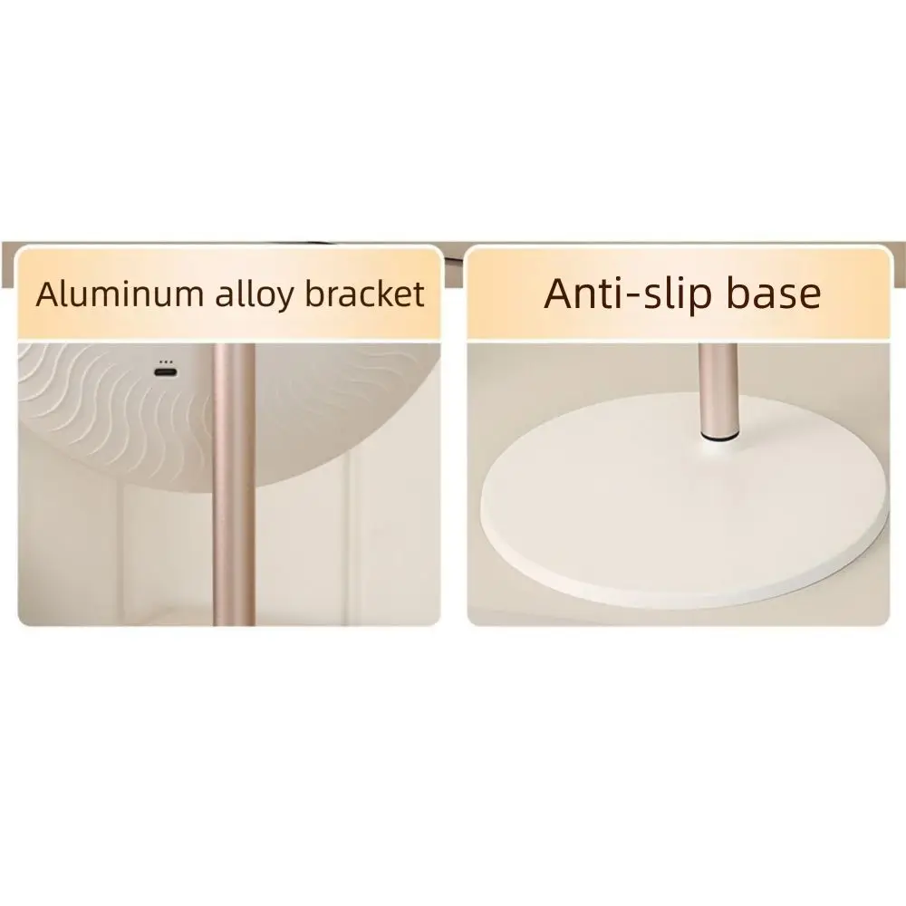 Espelho de maquiagem led ajustável rotação controle de toque espelhos cosméticos portáteis regulável espelho de vaidade de alta definição com luzes