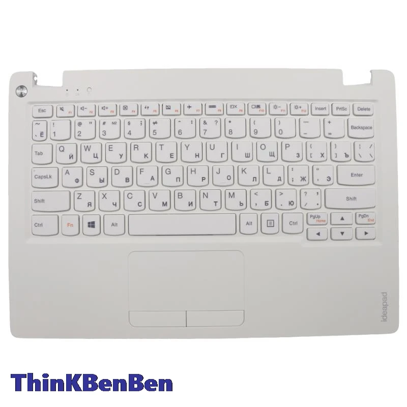 

RU Russian White Keyboard Upper Case Palmrest Shell Cover For Lenovo Ideapad 100s 11 11IBY 5CB0K48355