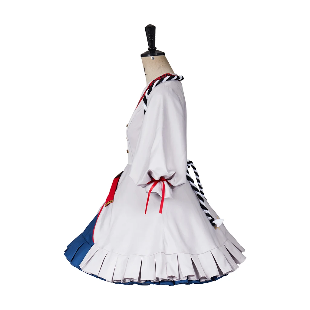 Botw Purah Cosplay Costume White Lolita Kimono Dress With Socks Halloween Carnival Costume