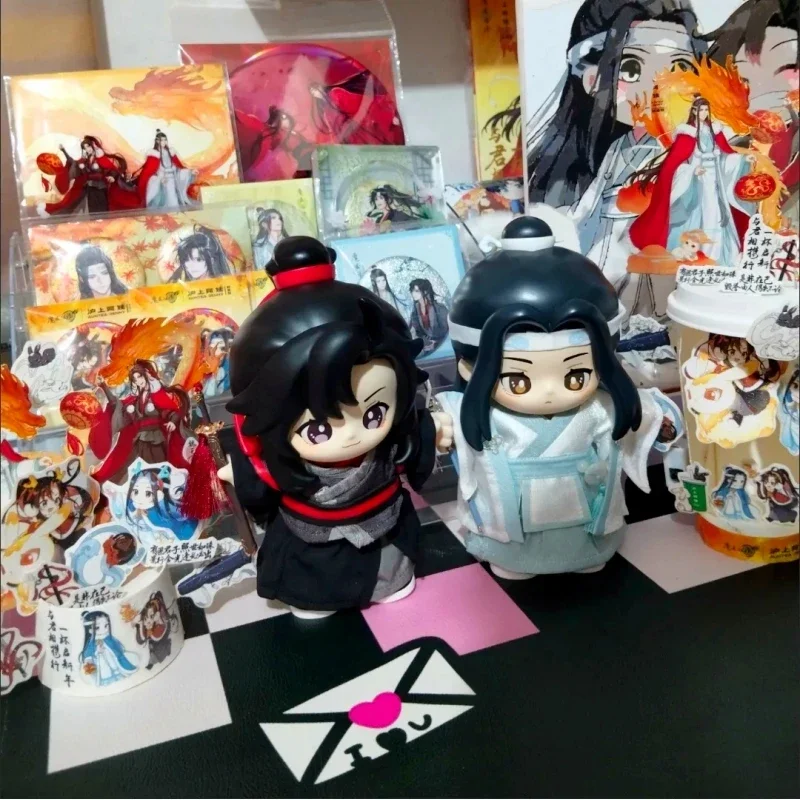 Minidoll 18cm Mo Dao Zu Shi Wei Wuxian Lan Wangji Anime Figurion Cartoon Model Animation Collectiable Decor Gifts Dolls