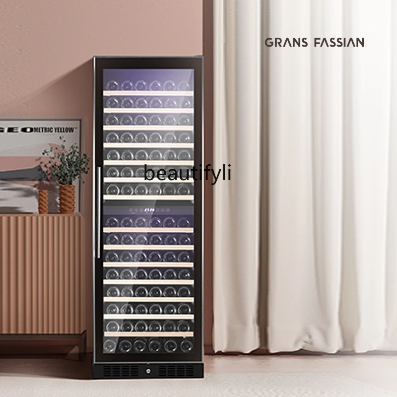 Constant temperature wine cabinet Double temperature embedded wine cabinet Air-cooled constant temperature  refrigerator