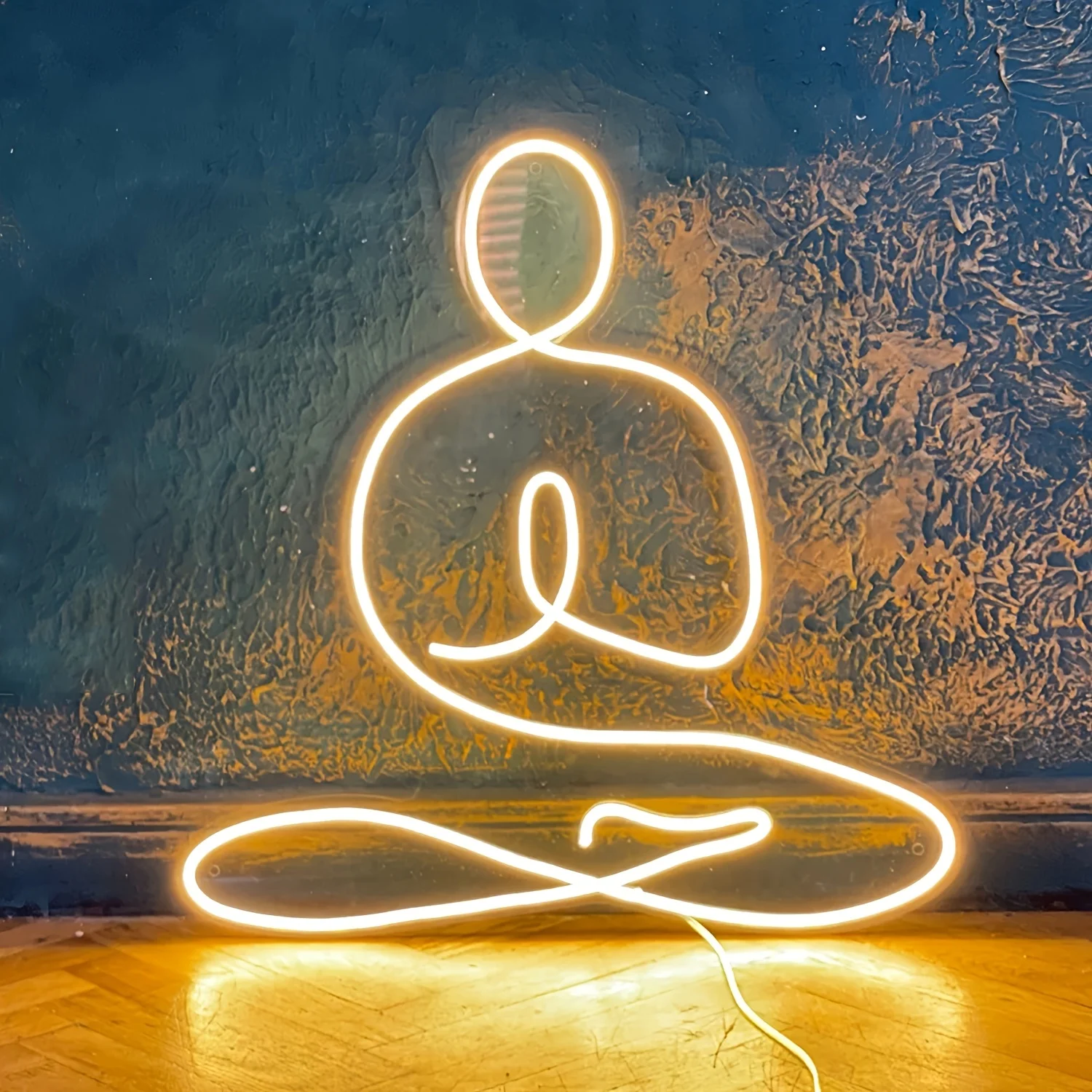 Yoga LED Neon Sign - Wall Decor, Wall Art, Fitness & Wellness Neon Light, USB Powered, Multipurpose Use, Yoga Room Decorations