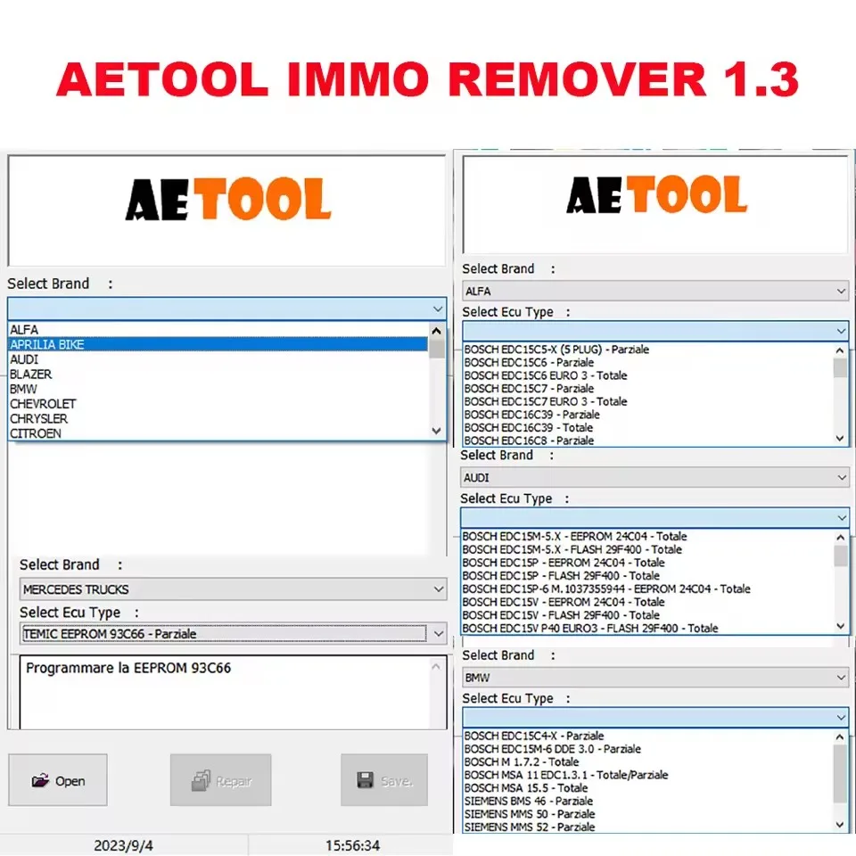 Автомобильное программное обеспечение Immo 5 в 1 IMMOFF 17 Immo off 17 Immo Doctor V2.1 AETOOL IMMO REMOVER 1.3 ImmoKiller V1.10 IMMO SERVICE TOOL V1.2