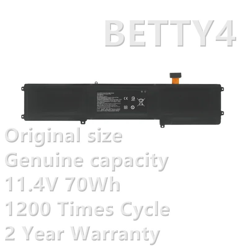 CSBD BETTY4 Laptop Battery 6160mAh/70WH for Razer Blade 2016 14