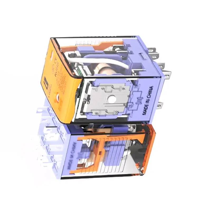 New!J21A Intermediatei Relay DC24V 2NO+2NC Mini General 8Pin Relay Intermediatei Relay