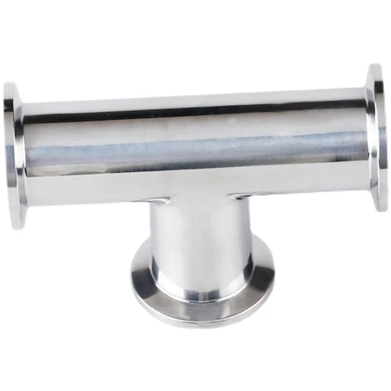 KF 16 25 40 50 Tee3 Ways SUS 304 Stainless Steel Sanitarry Vacuum Plumbing Fitting Brew