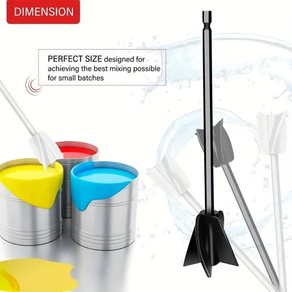 1pc Black Epoxy Resin Mixer Paddle Attachment - Perfectly Mix Every Time