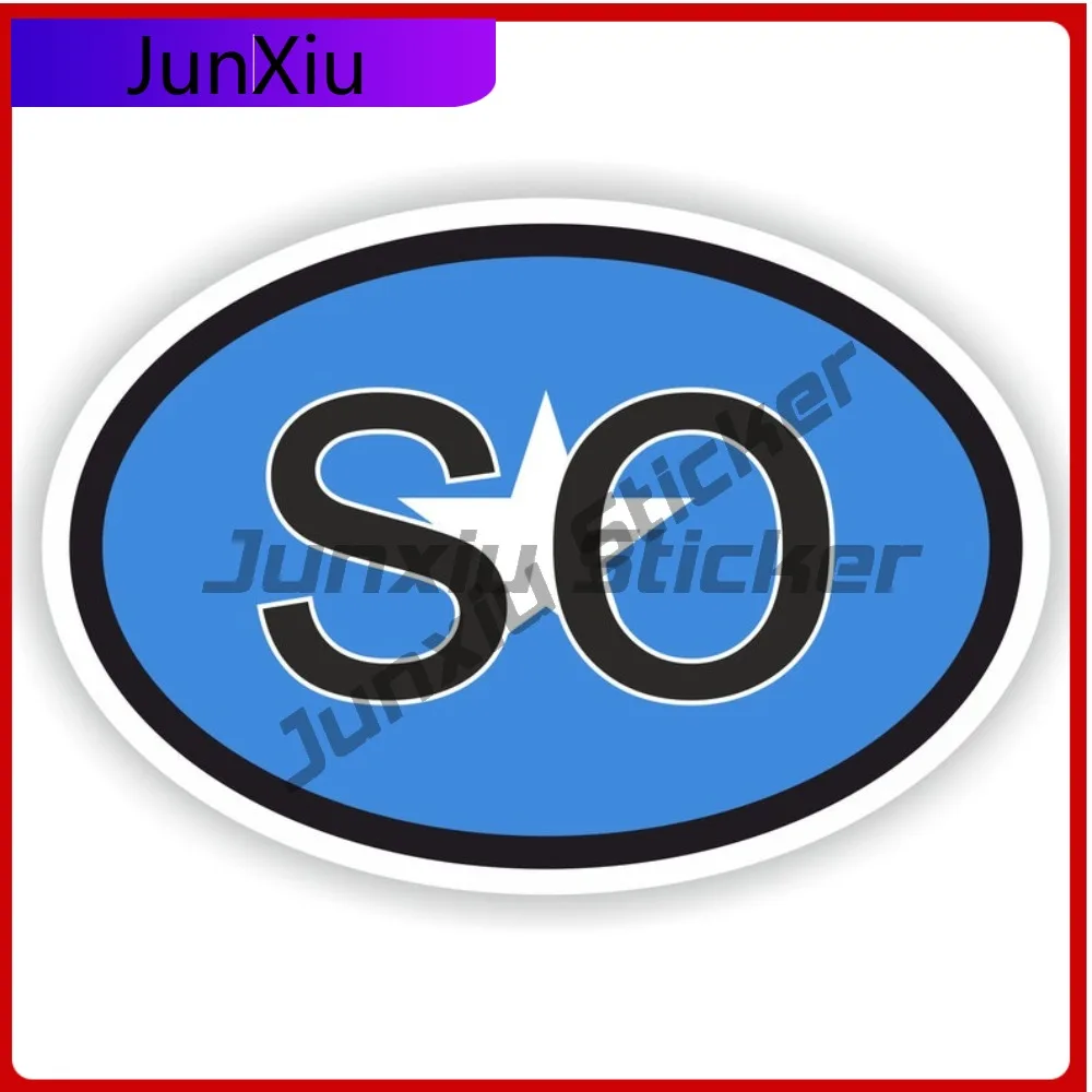 

Somalia Country Code So Oval Sticker With National Flag Badge Sticker Scratch Cover Decals Custom Decal Motorcycle Sticker Pvc