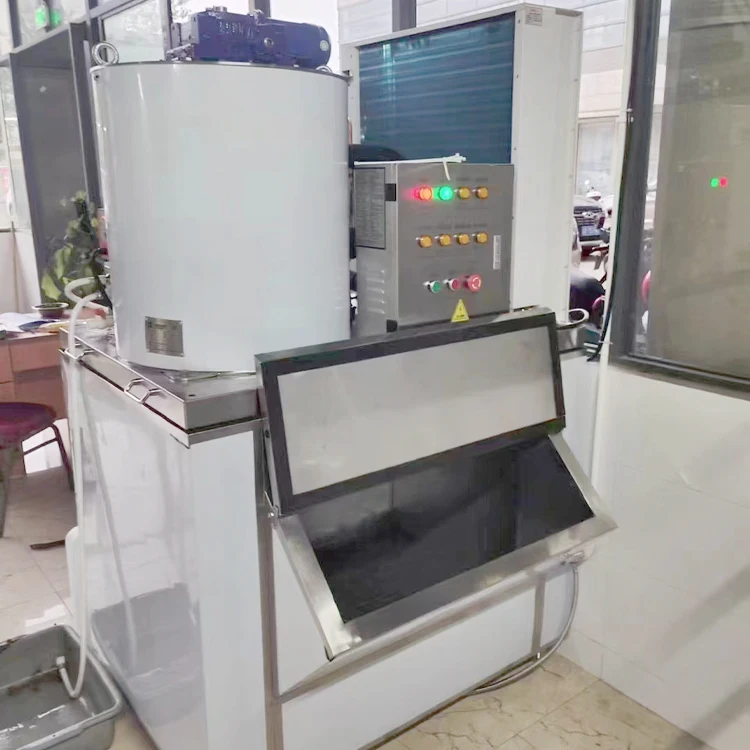 Full Automatic Industrial Commercial Flake Ice Machine Flake Ice Machine Maker 3 Ton 3000kg
