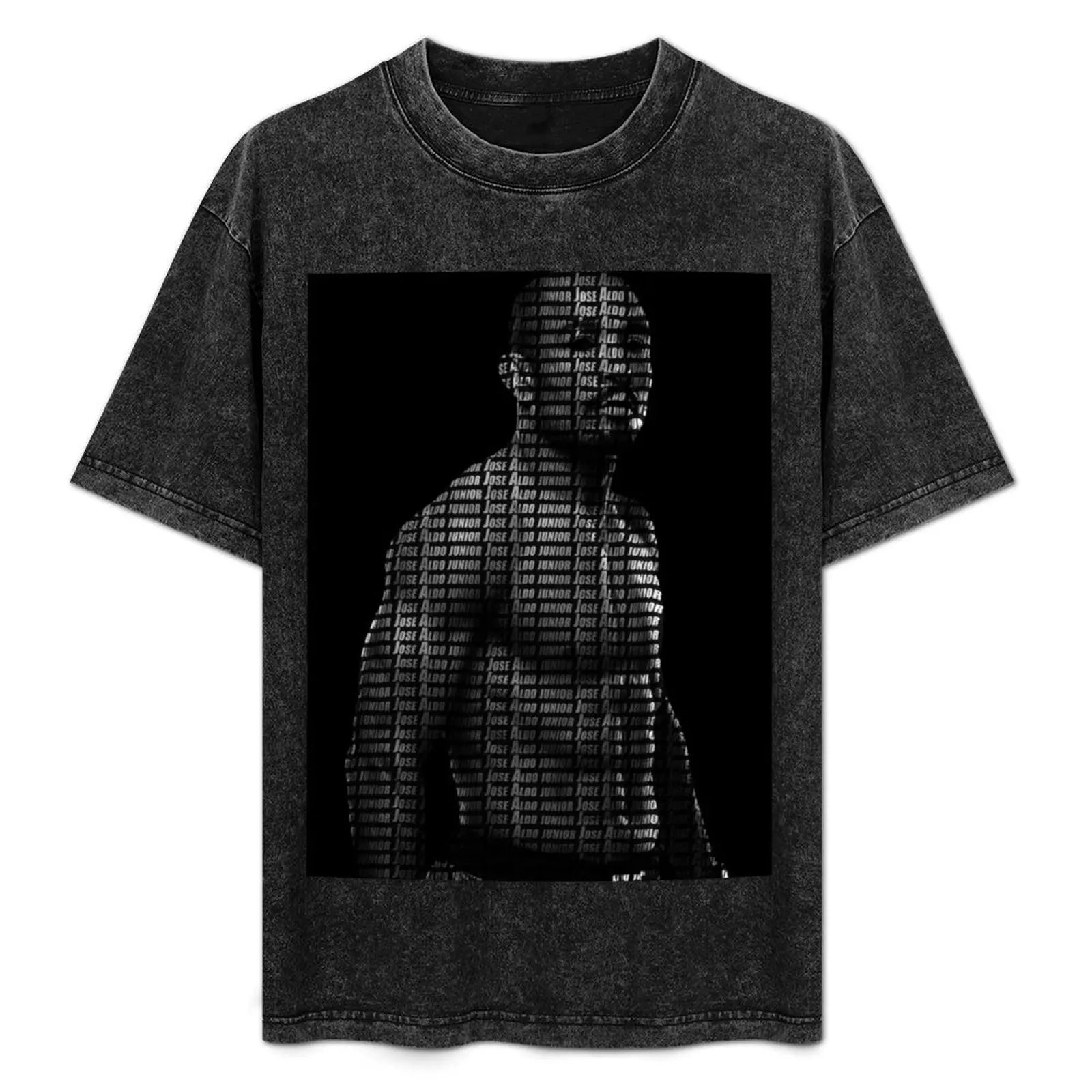 

Text Portrait Of Jose Aldo T-Shirt man t shirts high quality luxury brand essential t shirt T-Shirt