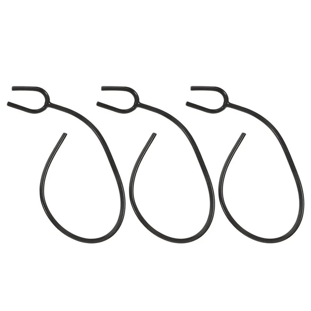 3 Pcs Tube Accessories PVC Extension Tubing Stethoscope Extension Tube Flexible Replacement Black Medical Tool