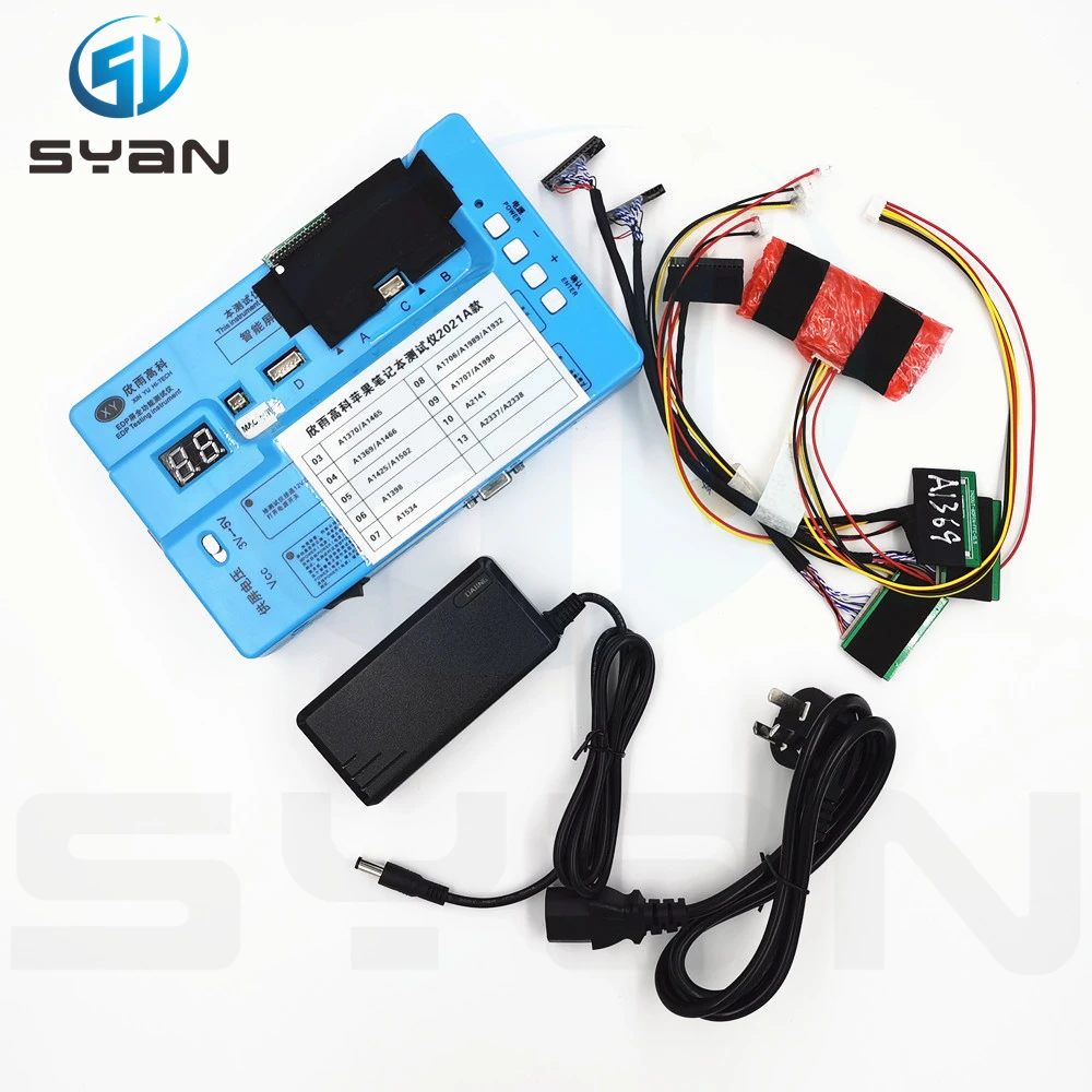 SYan LCD Screen Tester for Macbook Unniver A2485 Screen Panel Repair Adapter Tool kit EDP-JT03 Testing Devices equipment A1706