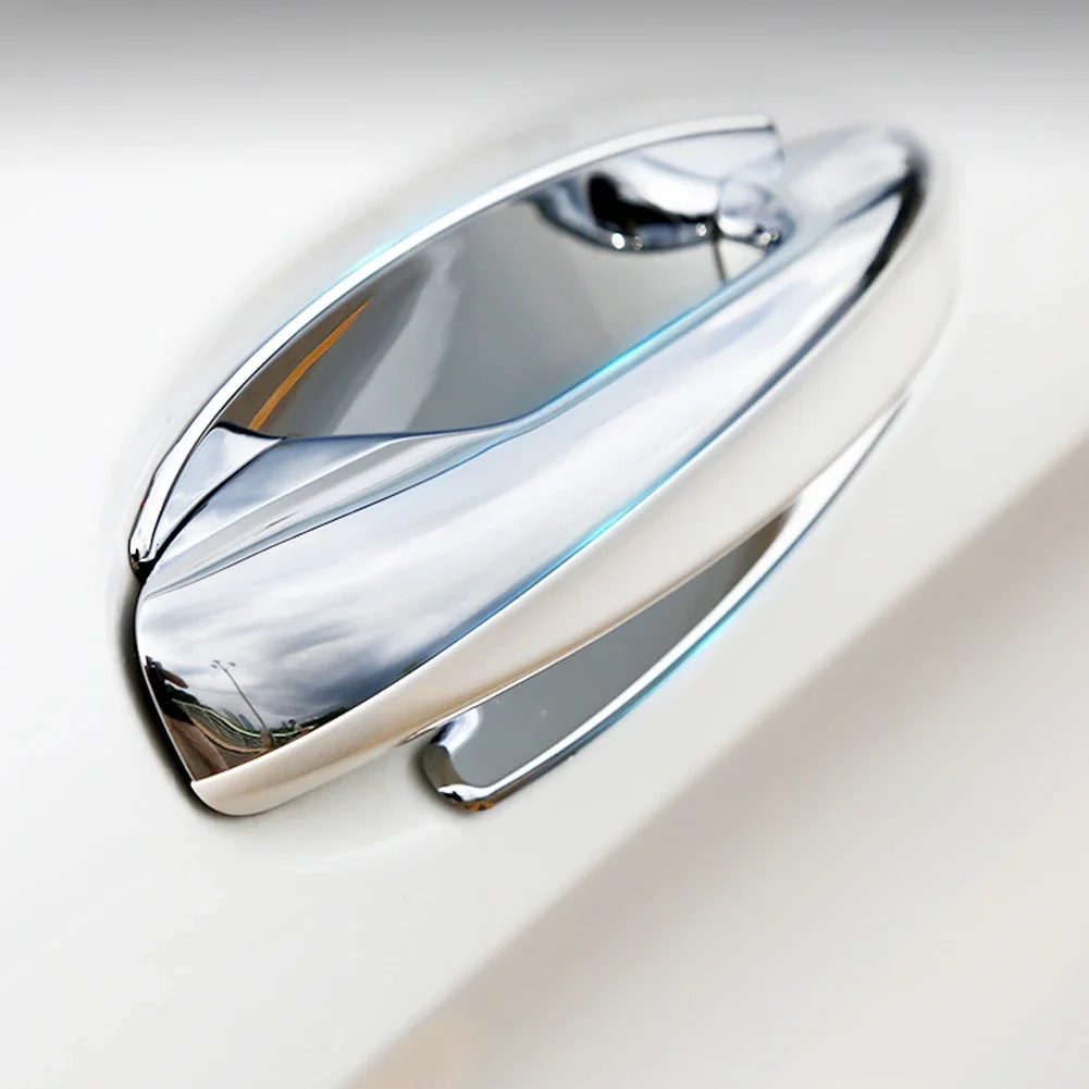 For Mercedes Benz C Class W205 E Class W213 GLC X253 2015-2023 ABS Chrome Car Accessories Door Handle Cover Trim Frame For LHD