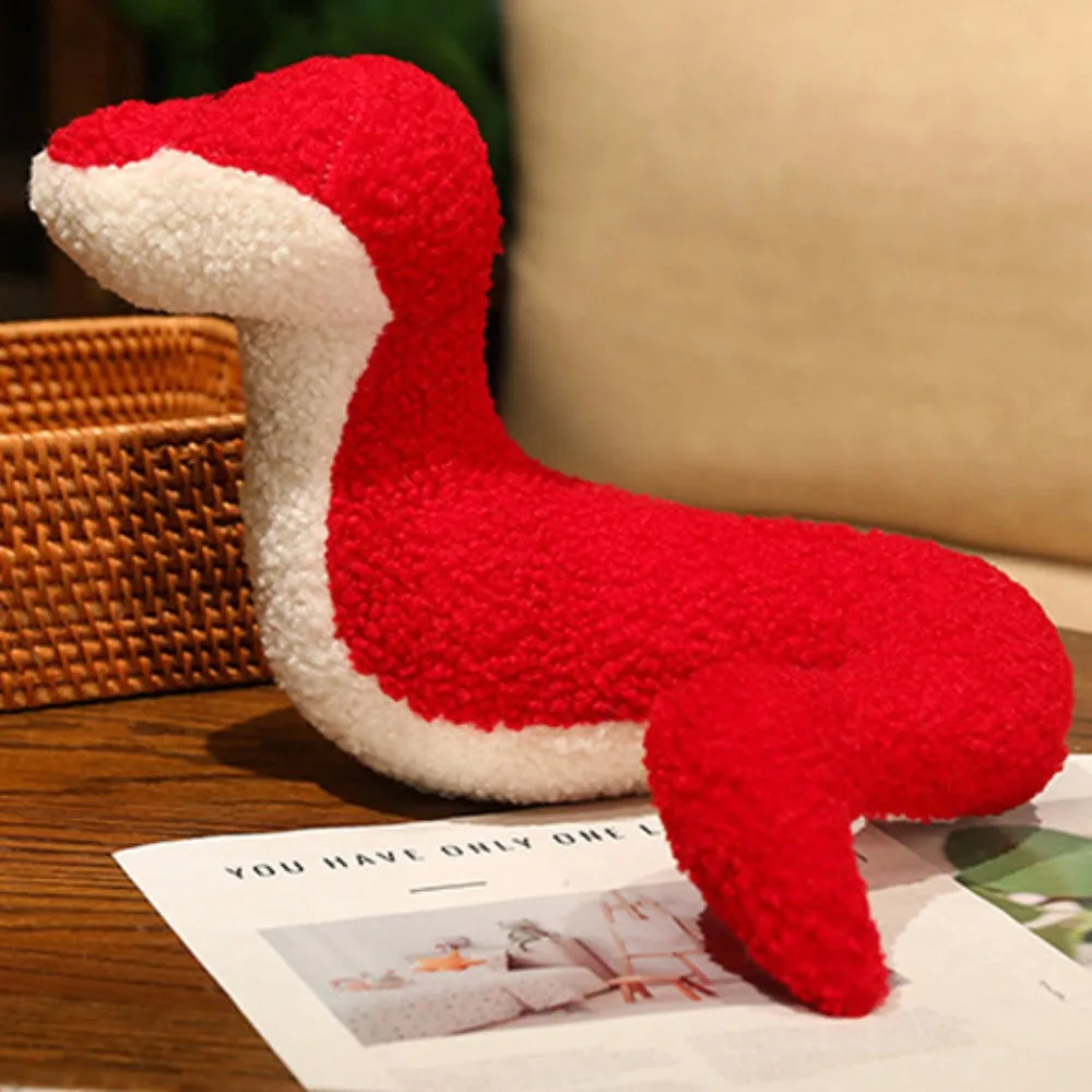 Adorable Feliz Año Nuevo serpiente Año PP algodón suave serpiente año mascota simulación dibujos animados serpiente peluches niñas