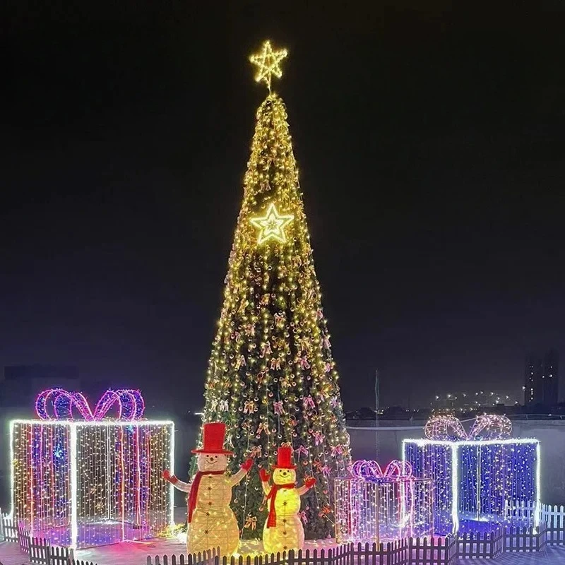 

arbolitos de navidad Large Christmas Tree Outdoor Luminous 3/4/5/6/10 M Frame Shopping Mall Christmas Decoration