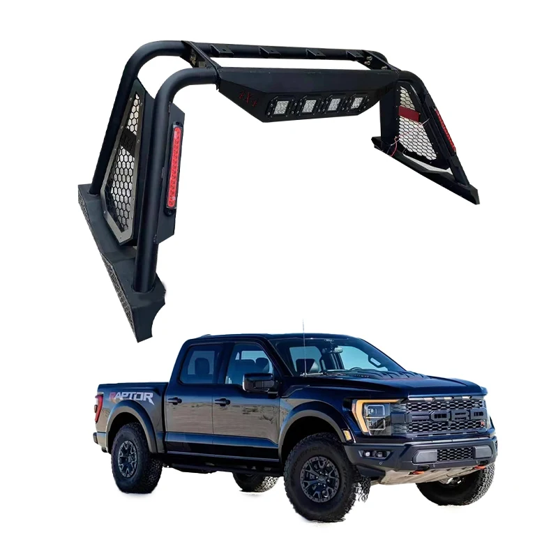 Good Quality Adjustable Truck Roll Bar Light Mount Universal Pickup Trucks Sport Roll Bed Bar For Ford Ranger Dodge Ram