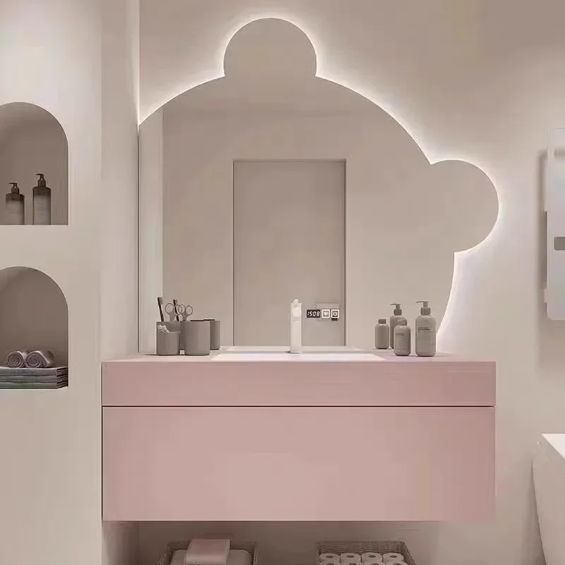 

K Art Vanity Mirror Modern Aesthetic Nordic Luxury Funky Wall Cute Mirror Portable Cosmetics Custom Spiegel Wand Home Products