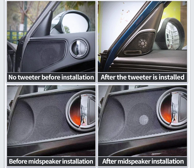 Car Front Door Tweeter Cover For BMW  MINI F60 Series Speakers Loudspeaker Modification Sticker Decoration Original Upgrade Kit