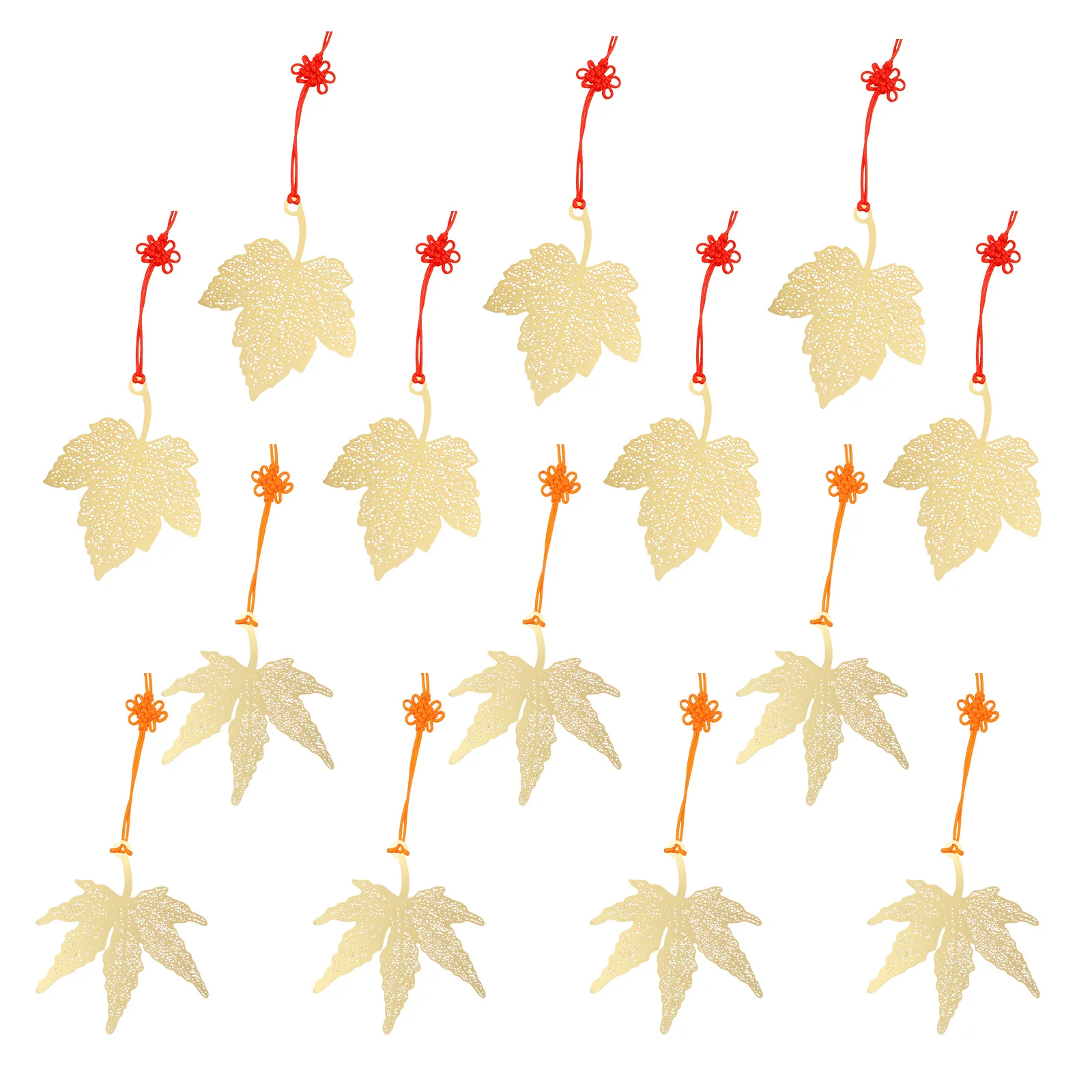 

14Pcs Premium Maple Ornament Hanging Leaves Adornment for Christmas Tree Wall Door Decor Festive Party Supplies