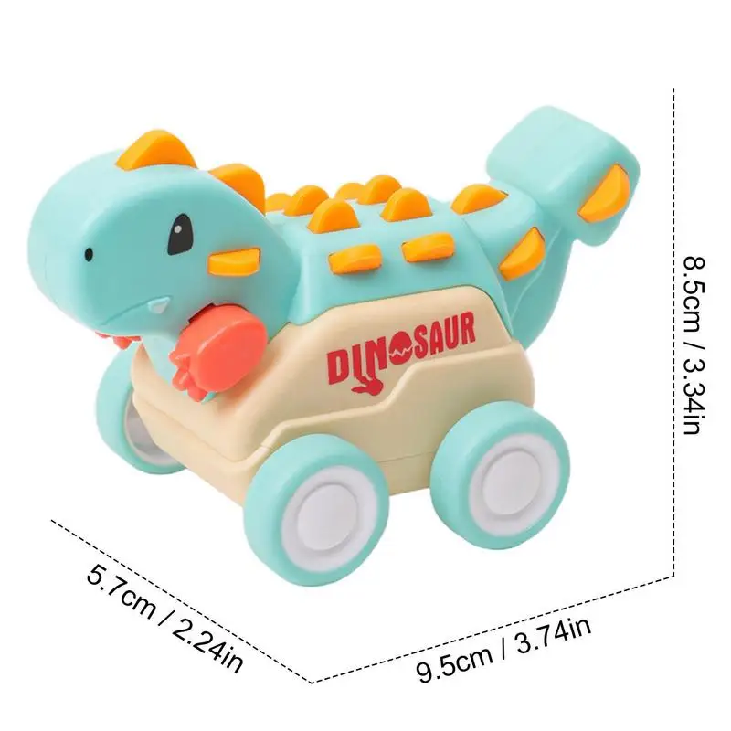 Dino Pull Back Cars Inertia Vehicle Toy Kids Dinosaur Toys Dinosaur Toddler Toys Com Pneus Anti-skid Para Veículo De Engenharia