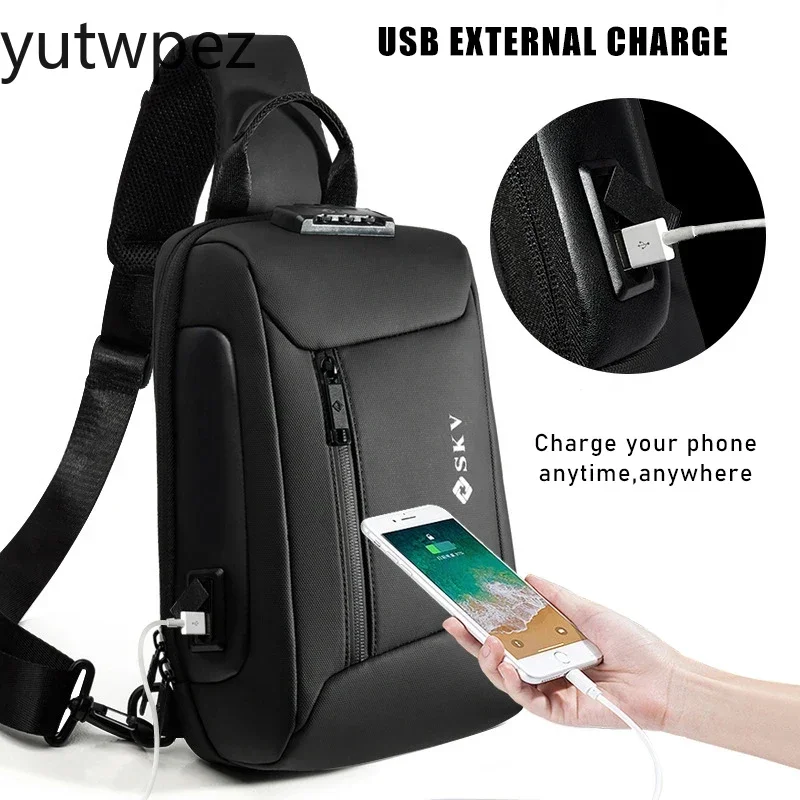 Motorcycle Riding Multifunctional Shoulder Waterproof Chest Bag Men Sport Running Messenger Pack Designer Anti-Theft Crossbody