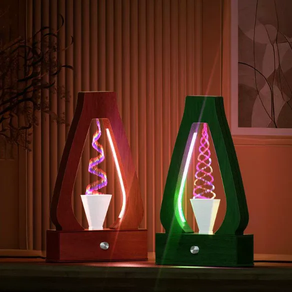 Magic water flow lamp, anti-gravity, spiral water lamp, new Chinese craft decorative ornament