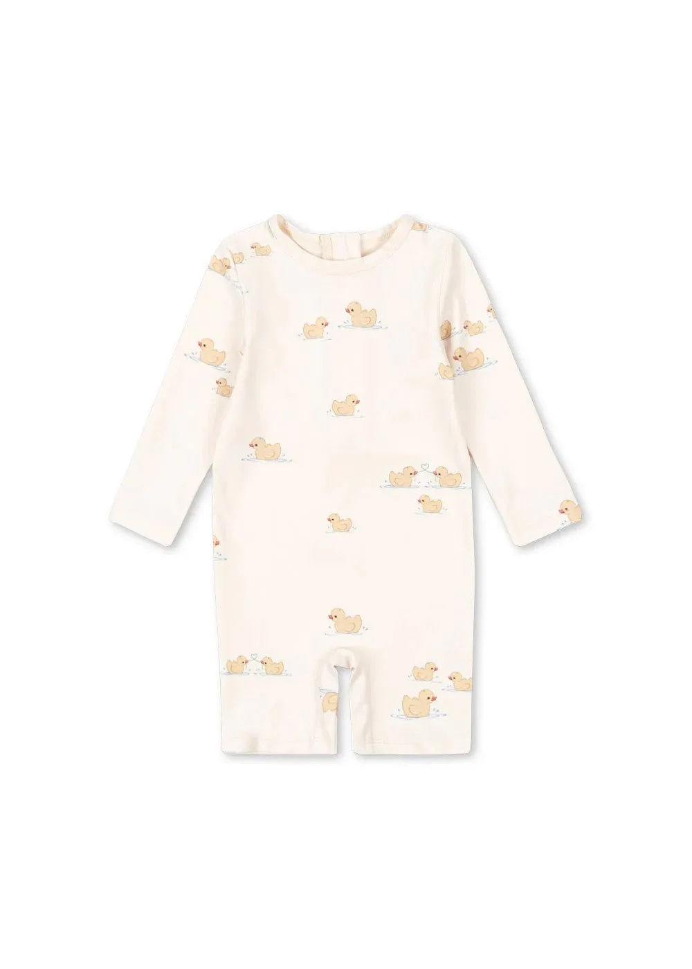 Children's Swimsuit 2026 Summer New Long Sleeved Sunscreen Fashionable Boys' Swimsuit Cartoon Cotton Quick Drying Vacation Suit
