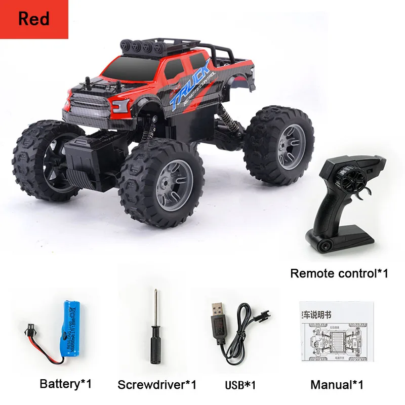 รถแข่งสี่ล้อ JJRC 2.4G สำหรับเด็กชาย mainan REMOTE CONTROL รถปีนหน้าผารถยนต์พร้อมไฟของเล่นเด็ก