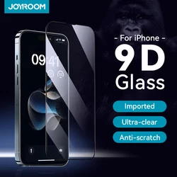 Joyroom HD Glass Screen Protector for iPhone 15 14 13 12 11 Pro Max 9H Hardness Shock Resistant Tempered Glass HD Ultra Clear