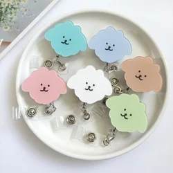 Cute Retractable Badge Lovely Cartoon Puppy Badge Reel for Nurse Doctor Card Holder Nursing School Supplies Nurse Accessories