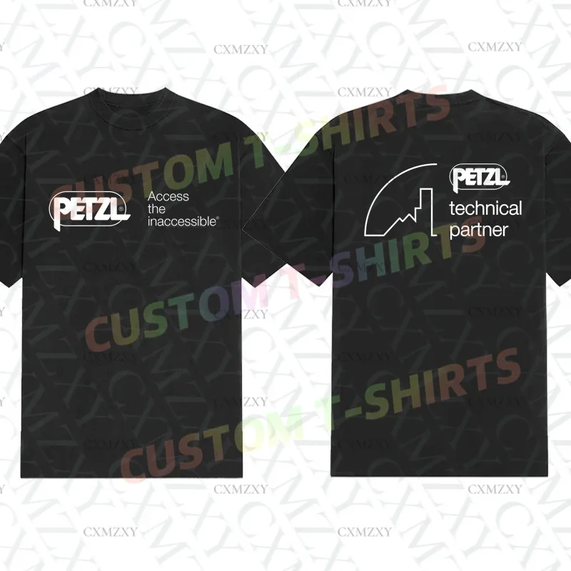 

Men T Shirt Casual Petzl PTP Tower Safety Training T-shirt Graphic Summer Sports 100% Cotton Streetwear S-3XL Cool Tee