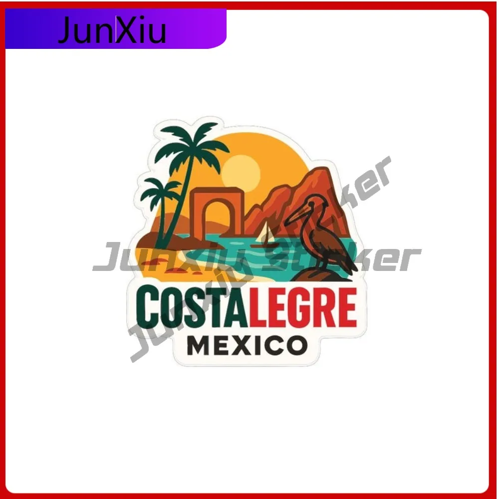

Costalegre Mexico City Sticker Travel Vinyl Decal Decorative For Car Bumper Bodywork Motocross Decals Stickers For Car Sticker