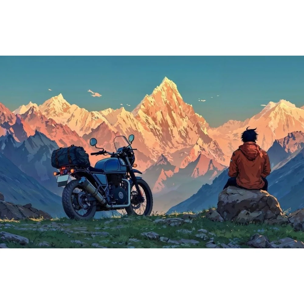Mountain Biking Game - 500/1000/1200/2000 PCS Legpuzzels Motorfiets Mountainbiken Landschap